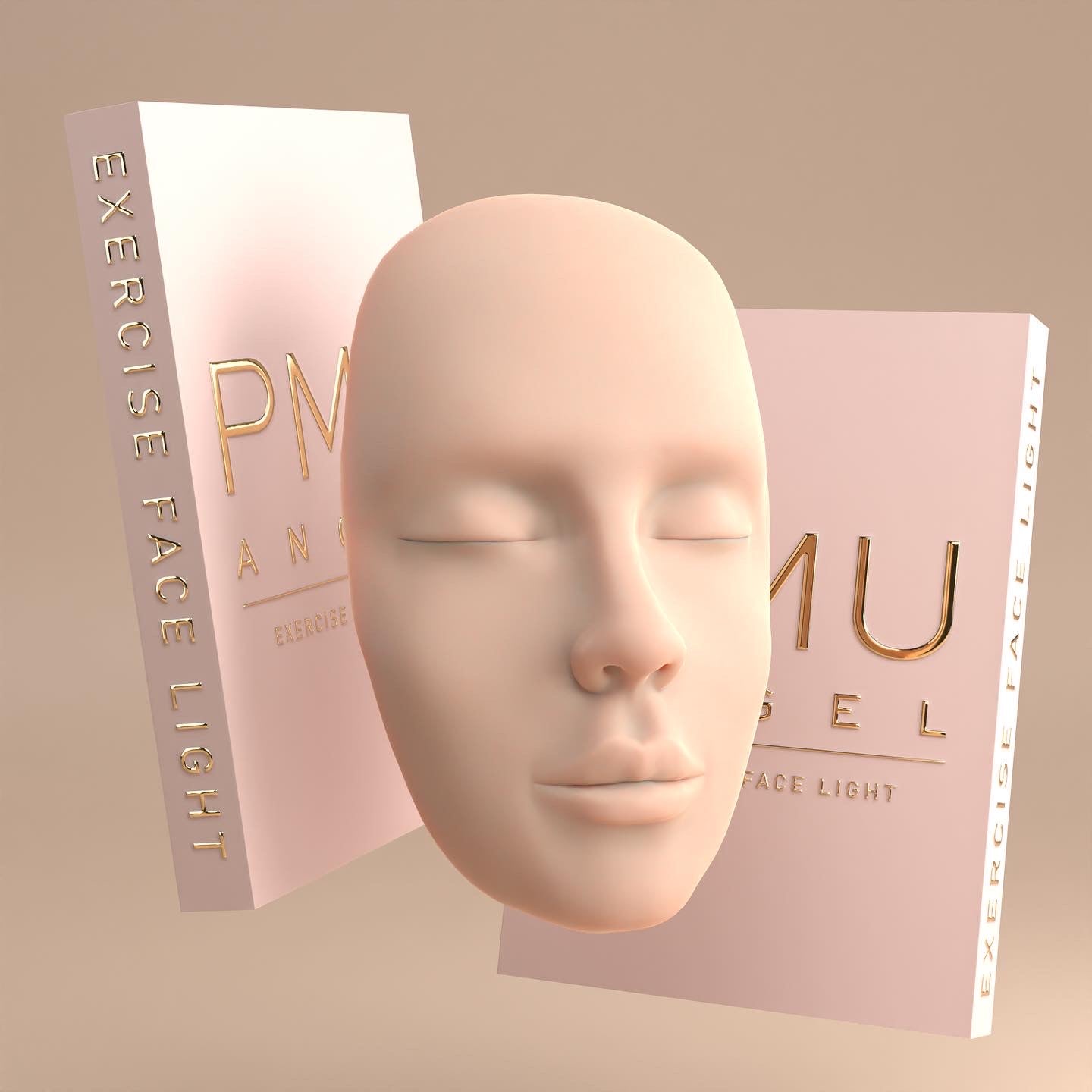 3D Silicone Practice Skin Head, Realistic Mannequin Makeup